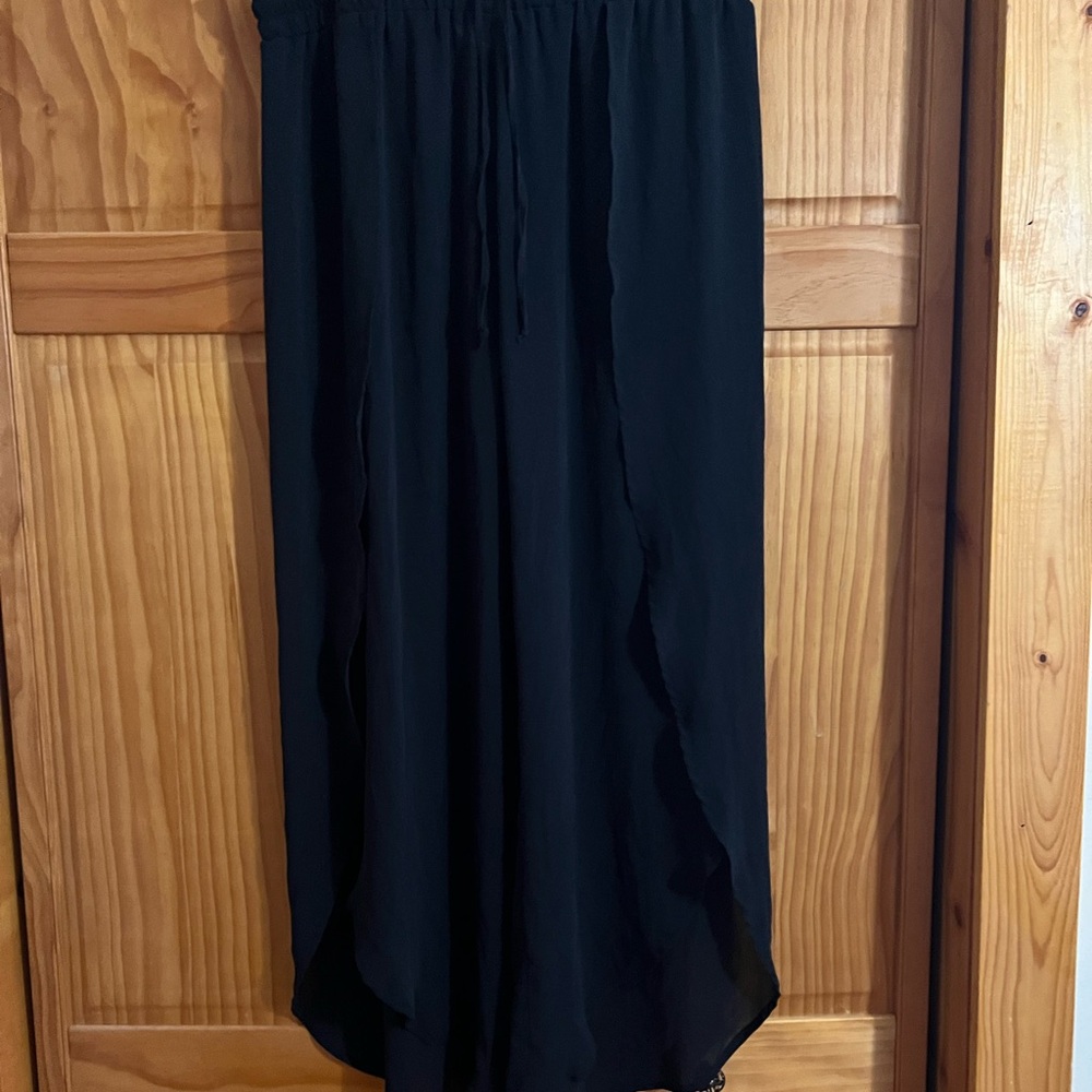 Black flowy dress pants